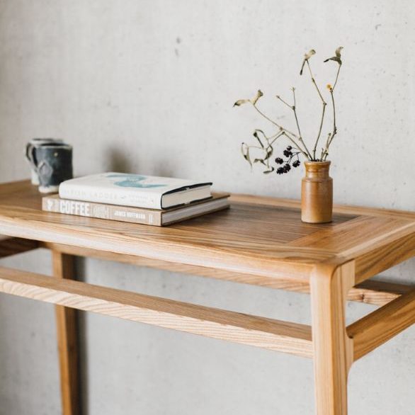 Bespoke sideboard in Elm Handmade Elm side table in Sheffield.